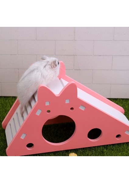 Mavi Stil 1 Adet Hamster Yuvası Sevimli Hamster Egzersiz Oyuncak Ahşap Hamster Evi Tavşan Tünek Kaydırak Küçük Evcil Hayvan Aksesuarları Için (Yurt Dışından)