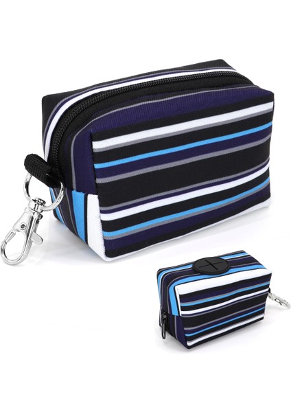 012-MAVI Tarzı S Beden Taşınabilir Köpek Çöp Poşeti Açık Hava Seyahat Pislik Poşeti Dağıtıcı Köpek Yürüyüş Tasması Poşeti Atıştırmalık Anahtar Evcil Malzemeleri (Yurt Dışından)