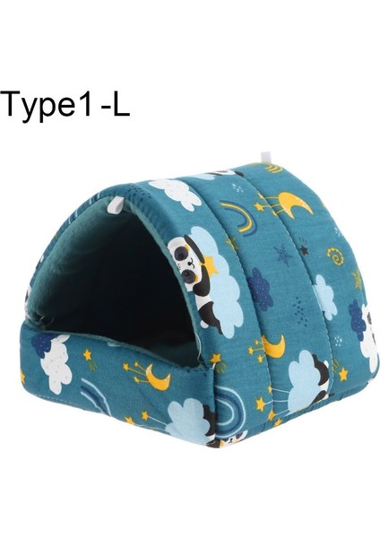 Type1-L Stili Sevimli Küçük Hayvan Hamak Yuva Gelincik Tavşan Kobay Sıçan Hamster Fare Yumuşak Yatak Oyuncak Sıcak Ev Mağara Evcil Hayvan Malzemeleri (Yurt Dışından)