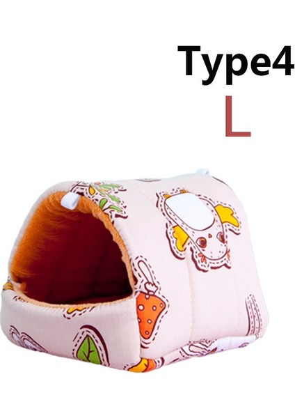 Type4-L Stili 1 Adet Küçük Sevimli Hamster Evi Küçük Hayvan Yatak Yumuşak Kobay Yuvası Kış Sıcak Mat Mini Kafes Tavşan Sincap Için (Yurt Dışından)