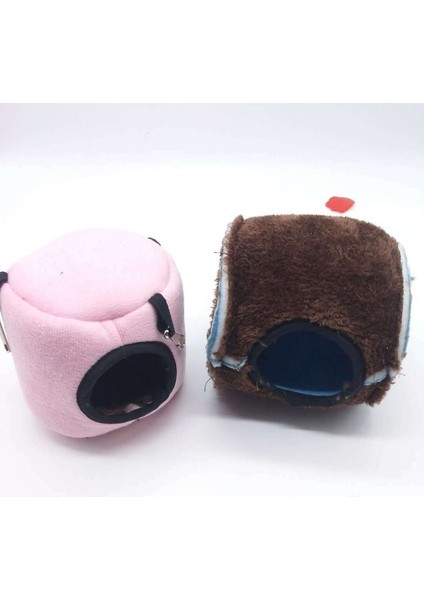 Düz Mavi Stil Ev Hamsteri Hamak Kafes Kış Sıcak Evi Peluş Yumuşak Asılı Yatak Çinçilla Sincap Küçük Fare Mini Hayvan Yaşam Yuvası (Yurt Dışından)