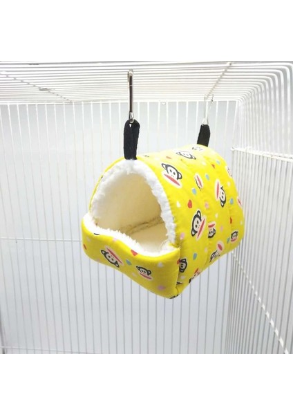 Düz Mavi Stil Ev Hamsteri Hamak Kafes Kış Sıcak Evi Peluş Yumuşak Asılı Yatak Çinçilla Sincap Küçük Fare Mini Hayvan Yaşam Yuvası (Yurt Dışından)