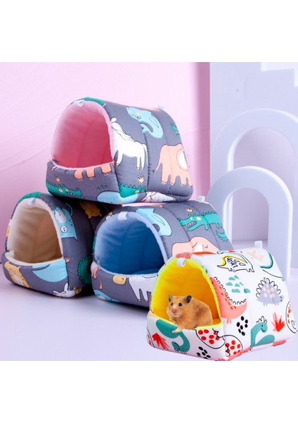 Type2-L Stili Sevimli Rahat Tavşan Sincap Mini Kafes Sıcak Mat Hamster Evi Küçük Hayvan Yatak Güneşlik Fare Yuvası (Yurt Dışından)