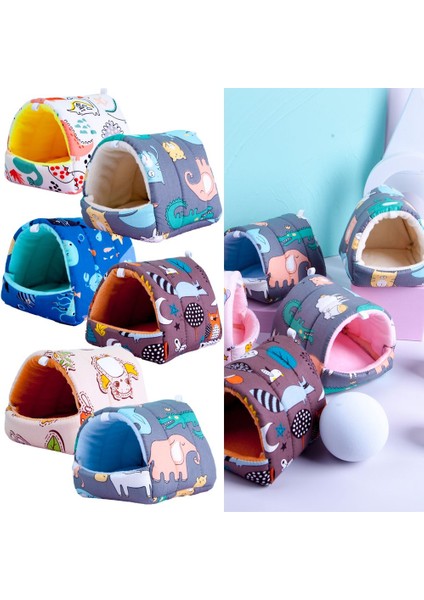 Type2-L Stili Sevimli Rahat Tavşan Sincap Mini Kafes Sıcak Mat Hamster Evi Küçük Hayvan Yatak Güneşlik Fare Yuvası (Yurt Dışından)
