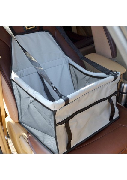 Gri Stil Açıklama Oak Su Geçirmez Pet Taşıyıcı Araba Koltuk Çantası Battaniye Katlanabilir Araba Koltuğu Kılıfı Taşınabilir Araç Seyahat Aksesuarı Pet Köpekler (Yurt Dışından) fırsatları
