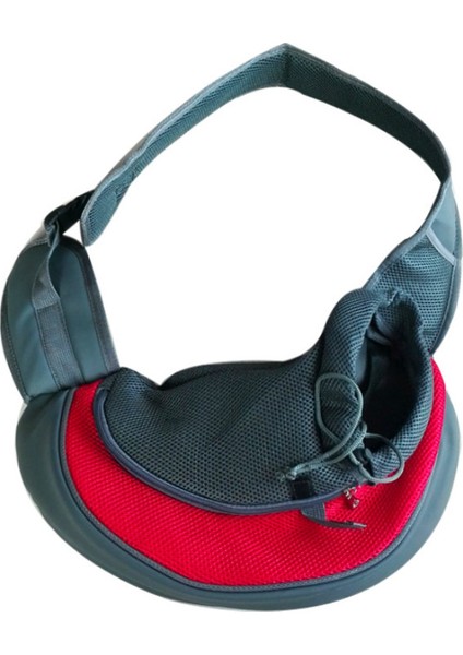 Kırmızı Stil 38X10X20CM Açık Hava Köpek Taşıyıcıları File Sırt Çantası Seyahat Nefes Alabilir Pet Çantaları Için Yavru Kedi Dayanıklı Yastıklı Omuz Askılı Çantalar (Yurt Dışından)