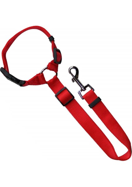Kırmızı Stil Köpek Kedi Tasma Koşum Kayışı Köpek Puseti Seyahat Koltuğu Klipsi Kedi Taşıyıcı Tasma Kemeri Pet Araba Güvenliği Ayarlanabilir (Yurt Dışından)