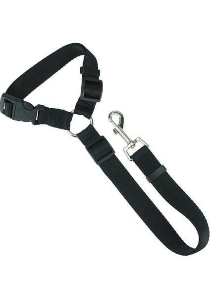 Siyah Stil Köpek Kedi Tasma Koşum Kayışı Köpek Puseti Seyahat Koltuğu Klipsi Kedi Taşıyıcı Tasma Kemeri Pet Araba Güvenliği Ayarlanabilir (Yurt Dışından)