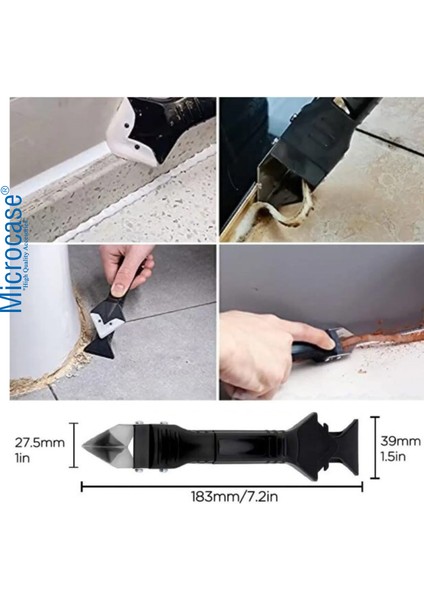 3 in 1 Fayans Derz Silikon Kazıyıcı Uygulayıcı Sıyırıcı Aleti AL4301 fırsatları