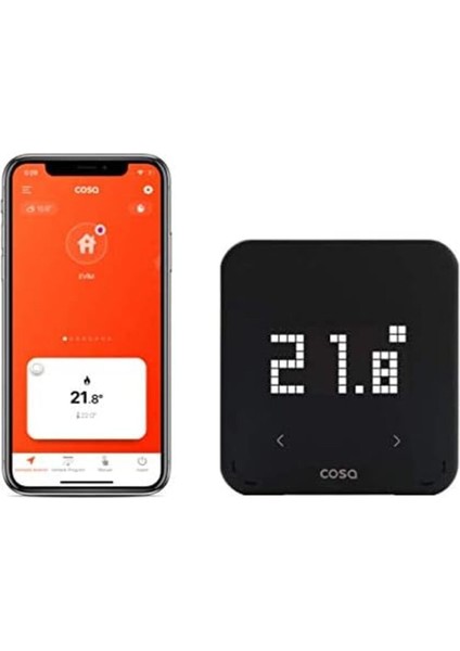 Akıllı Oda Termostatı Kablosuz Kombi ve Klima Kontrolü P4TR-21-AC Modern Tek Ebat