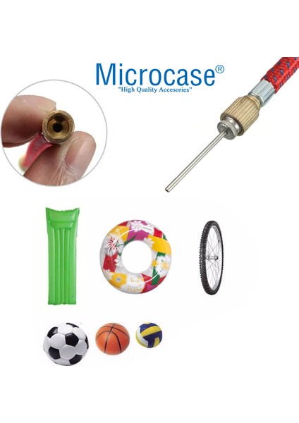 5in1 Pompa Iğne Seti Top Bisiklet Lastiği Şişirme Iğnesi -AL4400 indirimleri