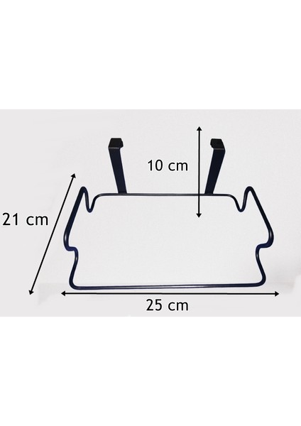 Siyah Renk, Lüks Çöp Poşeti Tutucu, Dolap Kapağına Asılabilen Metal Poşetlik, Organizer