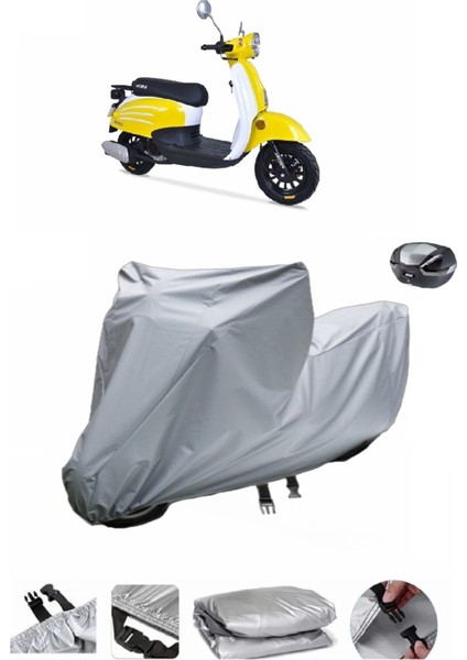 Arora Dazzle 125 Su Geçirmez Motosiklet Brandası Arka Çanta Uyumlu