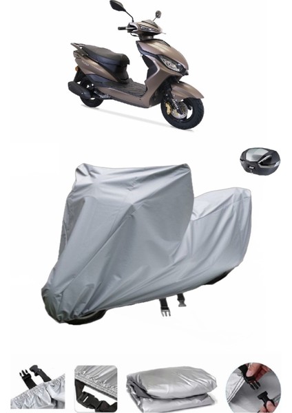 Arora Freedom 50 Su Geçirmez Motosiklet Brandası Arka Çanta Uyumlu