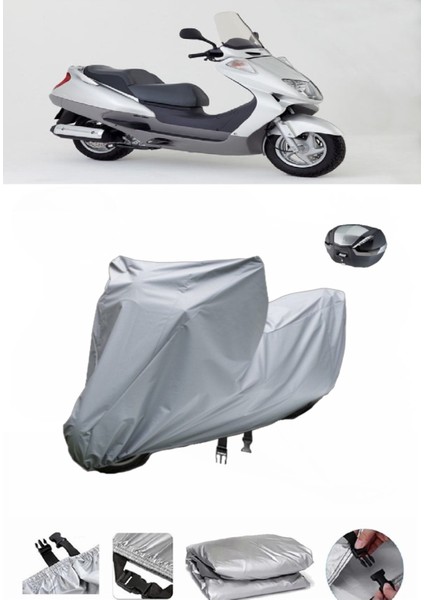 Honda Fes 250 Foresight Su Geçirmez Motosiklet Brandası Arka Çanta Uyumlu