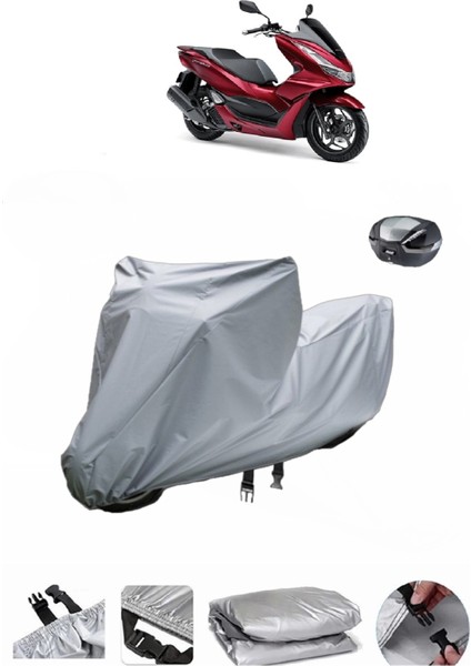 Honda PCX125-150 Su Geçirmez Motosiklet Brandası Arka Çanta Uyumlu