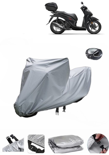 Honda Sh 150 Su Geçirmez Motosiklet Brandası Arka Çanta Uyumlu
