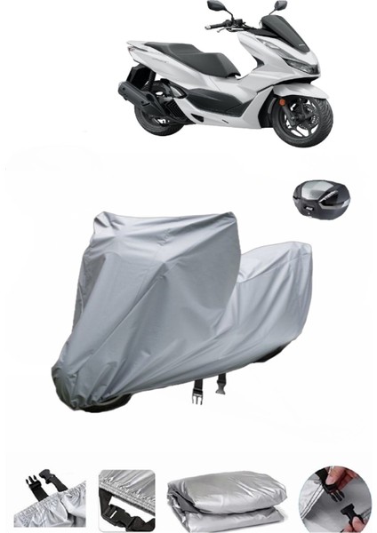 Honda PCX150 Su Geçirmez Motosiklet Brandası Arka Çanta Uyumlu