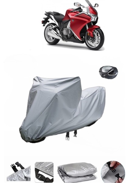 Honda Vfr 1200 F Su Geçirmez Motosiklet Brandası Arka Çanta Uyumlu