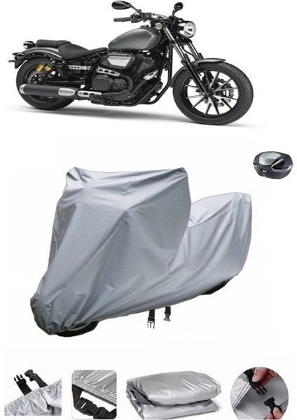 Yamaha XV950R Su Geçirmez Motosiklet Brandası Arka Çanta Uyumlu