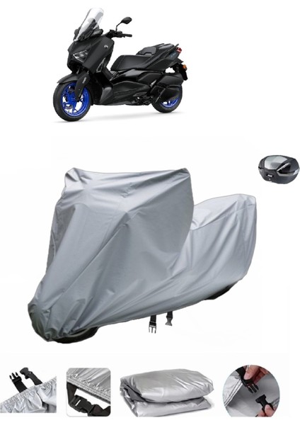 Yamaha X-Max 300 Iron Max Abs Su Geçirmez Motosiklet Brandası Arka Çanta Uyumlu