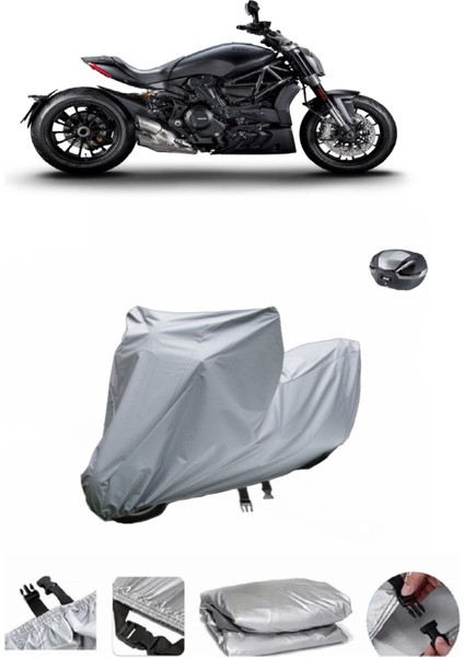 Ducati Diavel Dark Su Geçirmez Motosiklet Brandası Arka Çanta Uyumlu