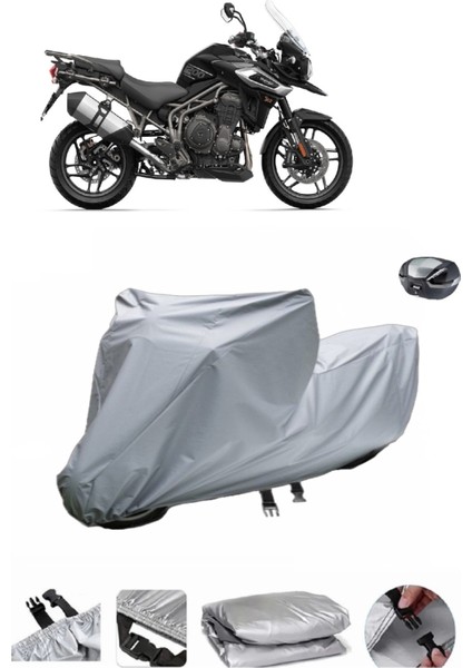 Triumph Tiger 1200 Xr Su Geçirmez Motosiklet Brandası Arka Çanta Uyumlu