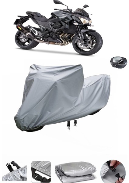 Kawasaki Z 800 Su Geçirmez Motosiklet Brandası Arka Çanta Uyumlu