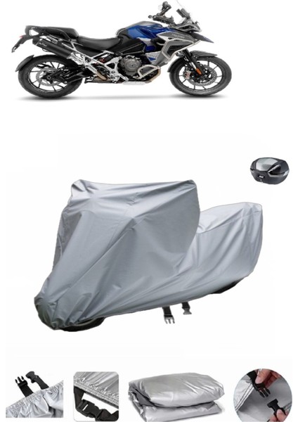 Triumph Tiger 1200 Gt Pro Su Geçirmez Motosiklet Brandası Arka Çanta Uyumlu