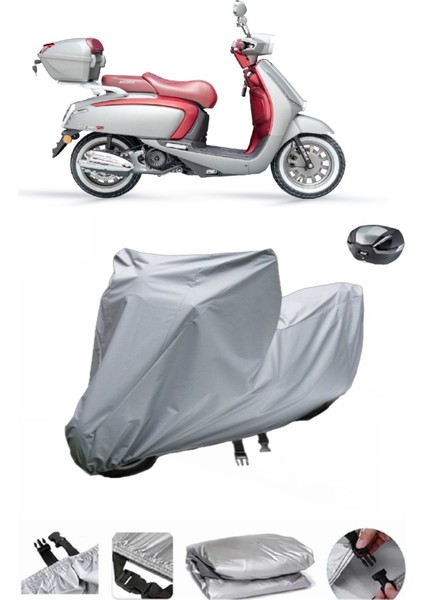 Arora Mojito 125 Su Geçirmez Motosiklet Brandası Arka Çanta Uyumlu