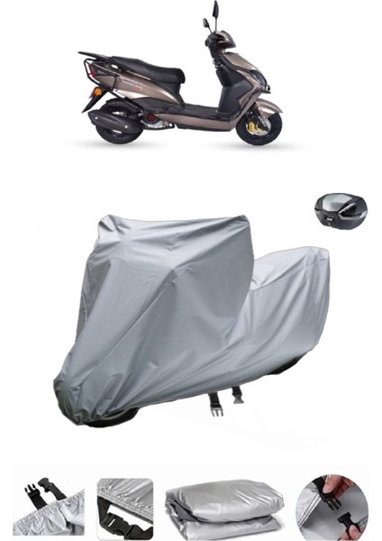 Arora Quantum 50 Su Geçirmez Motosiklet Brandası Arka Çanta Uyumlu