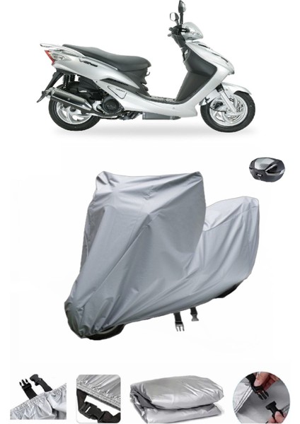 Sym Vs 150 Su Geçirmez Motosiklet Brandası Arka Çanta Uyumlu