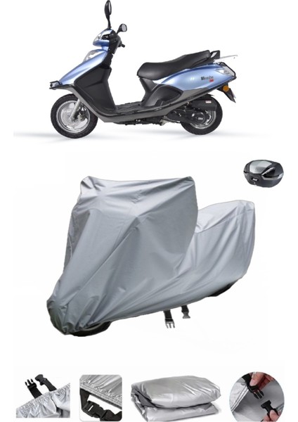 Arora Vesta 50 Su Geçirmez Motosiklet Brandası Arka Çanta Uyumlu