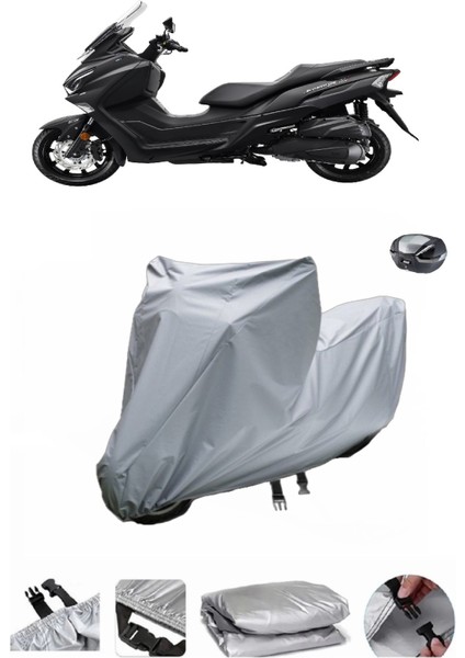 Sym Joymax Z Plus 250 Su Geçirmez Motosiklet Brandası Arka Çanta Uyumlu