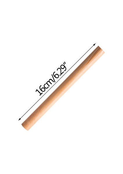 16CM Tarzı Doğal Kayın Merdane Ev Düğme Cilt Fırın Aracı Mutfak Malzemeleri Katı Ahşap Baskı Noodle Sopa (Yurt Dışından)