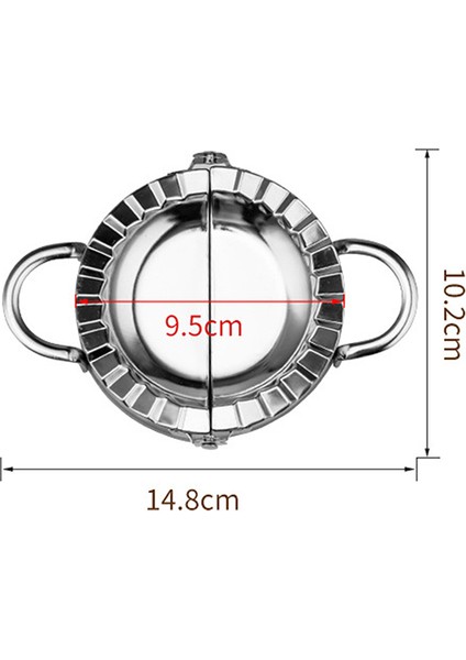 C Stili Mutfak Mantı Yapıcı Paslanmaz Çelik Mantı Kalıbı Çin Yeni Yılı Mutfak Aksesuarları Fırın Kalıbı Mantı Şekillendirici (Yurt Dışından)