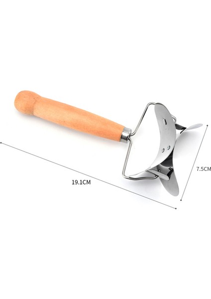 Ahşap Saplı Dilimleyici Stili Dumpling Kalıbı Jiaozi Yapıcı Paslanmaz Çelik El Hamur Sıkıcı Daire Rulo Makinesi Mutfak Pizza Pastacılık Kesiciler Pişirme Araçları (Yurt Dışından)