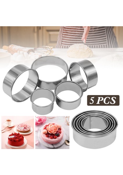 Koyu Haki Stili Yuvarlak Bisküvi Kesici Kalıp Paslanmaz Çelik Hamur Kesme Mutfak Ev Yapımı Pasta Kalıbı cm Kesme Araçları - (Yurt Dışından) fiyatları