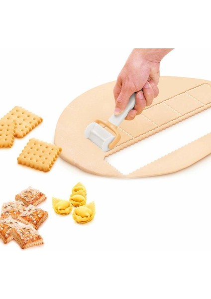 C Stili Ev Yapımı Mutfak Ekmek Kurabiye Hamuru Pasta Plastik Fırın Araçları Fırın Tekerleği Kesici Bıçak Kalıp (Yurt Dışından)