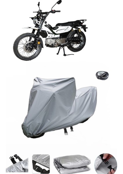 Altai Tank X125 Su Geçirmez Motosiklet Brandası Arka Çanta Uyumlu