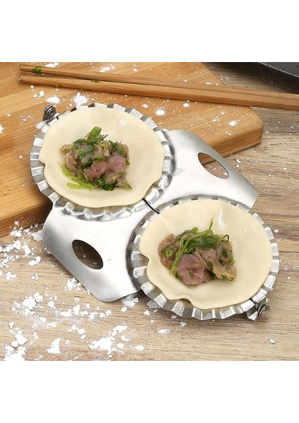 2 Adet Börek Kalıbı Stili Paslanmaz Çelik Mantı Aracı Basın Mantı Kalıbı Çift Başlı Dıy Mantı Sarımsak Yapımı Hamur Kesici Mutfak Aletleri (Yurt Dışından) fiyatları