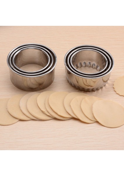 Çiçek Kenar Stili Paslanmaz Çelik Mantı Sarıcı Kalıplar Yuvarlak Çiçek Şekilli Kurabiye Hamur Kesici Mutfak Aletleri (Yurt Dışından) modelleri