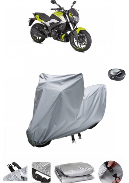 Bajaj Dominar 250 D Su Geçirmez Motosiklet Brandası Arka Çanta Uyumlu