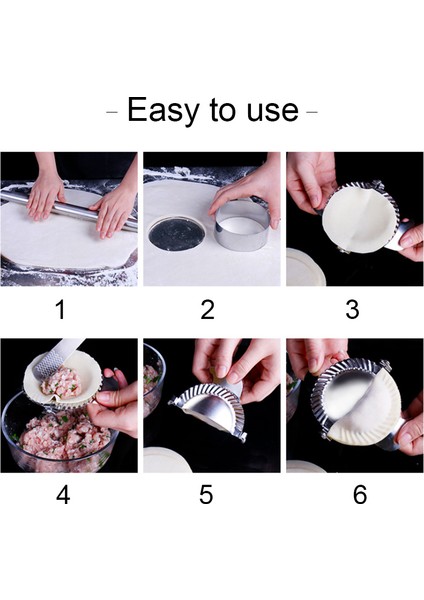 Pembe Tarzı Dumpling Maker Kalıp Seti Paslanmaz Çelik Ravioli Kalıbı Hamur Kesici Mutfak Aksesuarları (Yurt Dışından) fırsatları