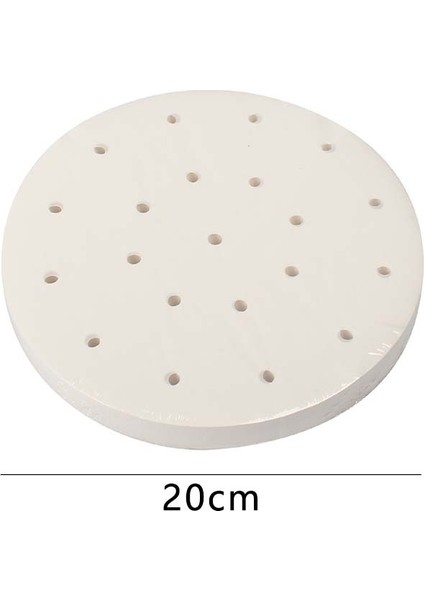 20CM Tarzı Beyaz Yuvarlak Mantı Buharlı Kağıt Mat Buharlı Yapışmaz Pedler Fırın Hamur Dim Sum Kağıt Mat Pişirme Araçları (Yurt Dışından)