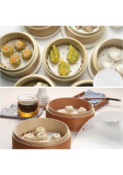 20CM Tarzı Beyaz Yuvarlak Mantı Buharlı Kağıt Mat Buharlı Yapışmaz Pedler Fırın Hamur Dim Sum Kağıt Mat Pişirme Araçları (Yurt Dışından) indirimleri
