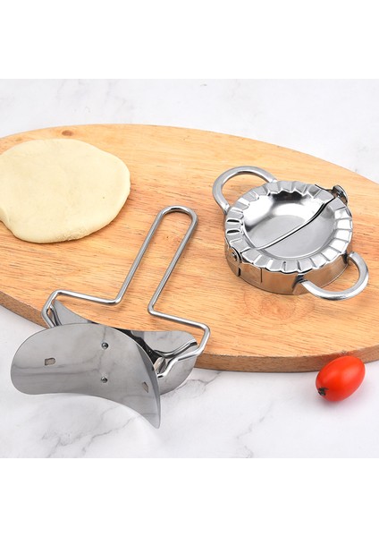 Küçük Silindir Stili Paslanmaz Çelik Mantı Kalıbı Jiaozi Yapıcı El Hamur Sıkacağı Daire Silindir Makinesi Mutfak Fırın Pastacılık Kesiciler Pişirme Araçları (Yurt Dışından) fiyatları