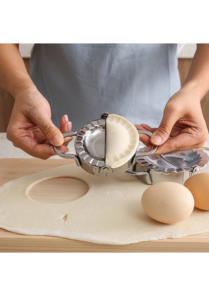 Küçük Silindir Stili Paslanmaz Çelik Mantı Kalıbı Jiaozi Yapıcı El Hamur Sıkacağı Daire Silindir Makinesi Mutfak Fırın Pastacılık Kesiciler Pişirme Araçları (Yurt Dışından) fırsatları