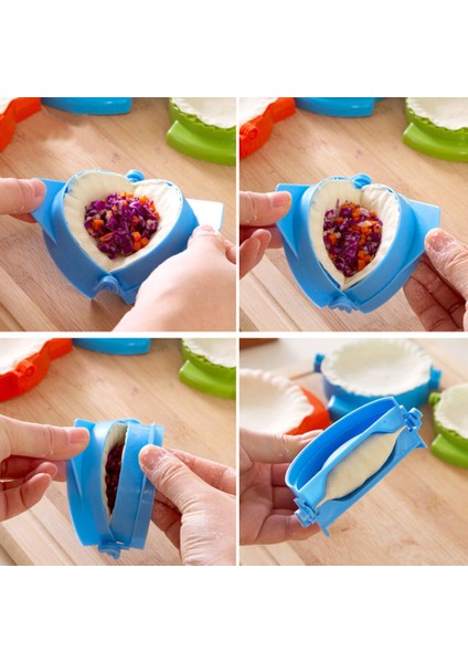 5 Adet Tarzı Yapıcı Plastik Kendin Yap Kolay Kalıbı Mutfak El Pres Hamur Pasta Pie Wraper Kalıp Yapma Aracı (Yurt Dışından) modelleri