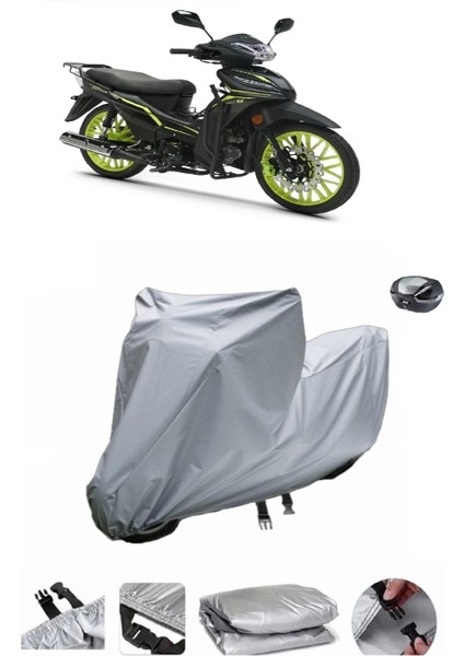 Rks Sniper 100 Su Geçirmez Motosiklet Brandası Arka Çanta Uyumlu